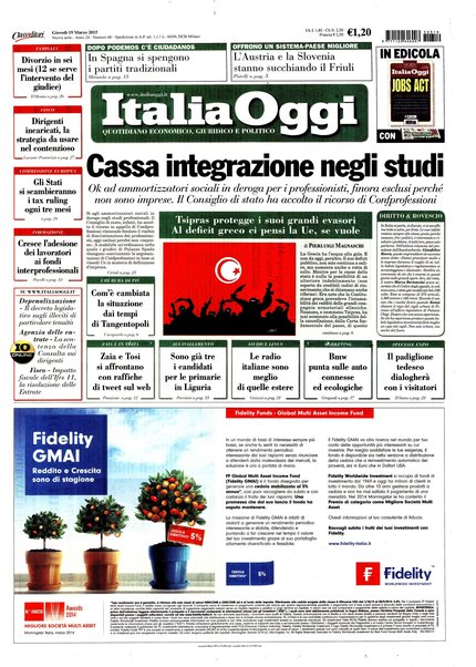 Italia oggi : quotidiano di economia finanza e politica